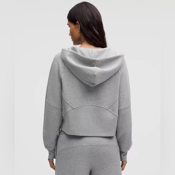 Lululemon Scuba Oversized Full-Zip Hoodie Heathered Core Medium Grey - Picture 2 of 7
